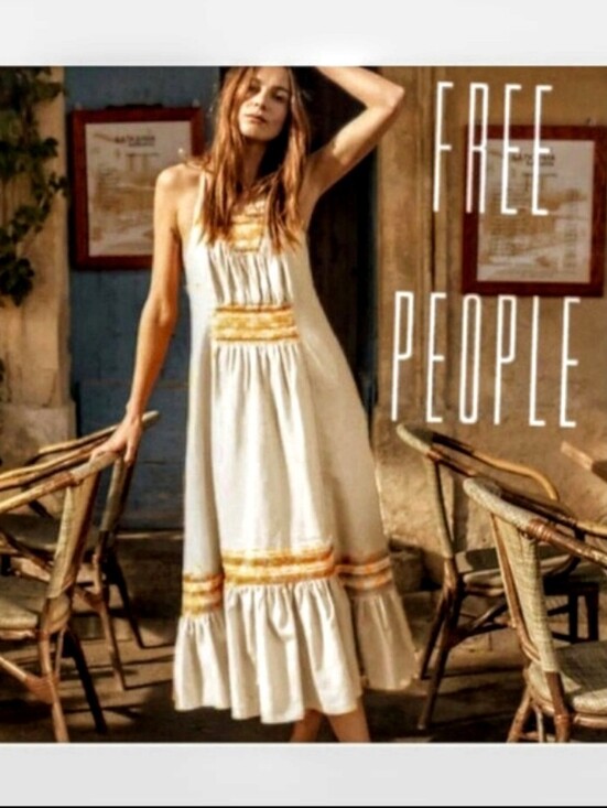Dresses & Skirts - Free People Another Love Linen/Cotton Dress sz XS